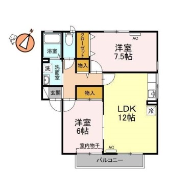 アムール C102の間取り図