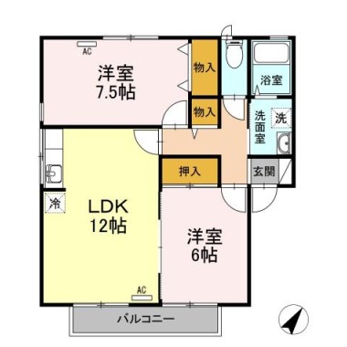 アムール C201の間取り図