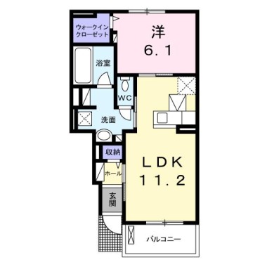 グレイスフル江川 C 102の間取り図