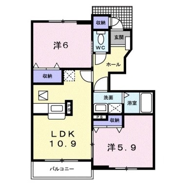 パンタナールII B 102の間取り図