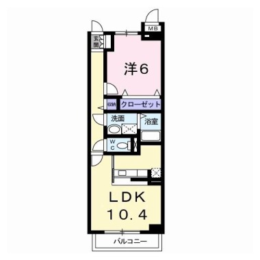 サンリット・24 101の間取り図