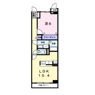 サンリット・24 102の間取り図