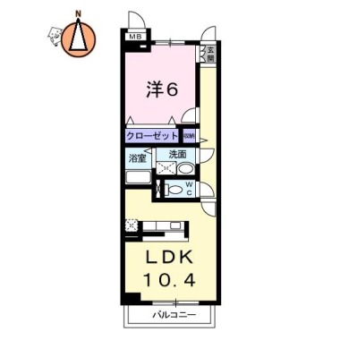 サンリット・24 105の間取り図