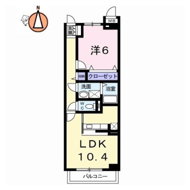 サンリット・24 106の間取り図