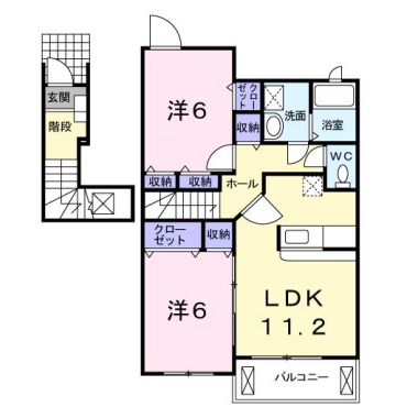 エピーメロンB 201の間取り図