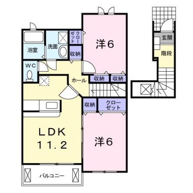 エピーメロンB 203の間取り図