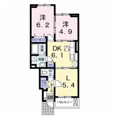 プリマベーラ D 102の間取り図