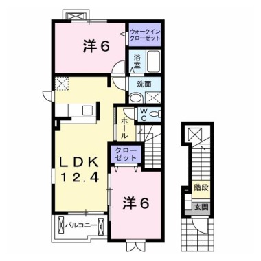 サニープレイスA 201の間取り図