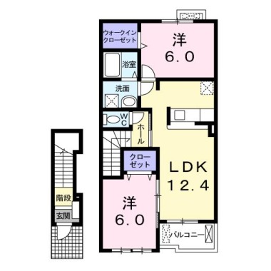 サニープレイスB 203の間取り図