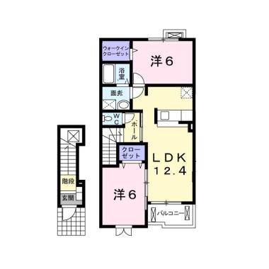 サニープレイスB 205の間取り図