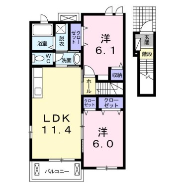 サンセール・ポワ・メゾンII B 203の間取り図