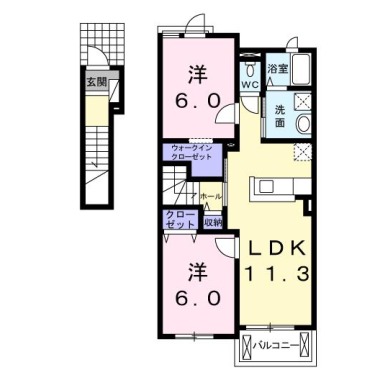 レディエンスA 202の間取り図