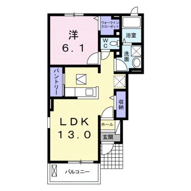 グレイスコート 2号館 101の間取り図