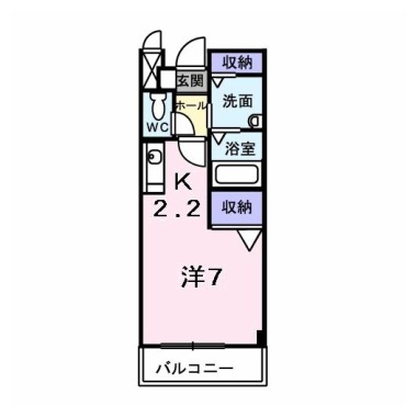 グレイスフル 203の間取り図