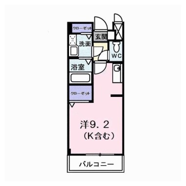 グレイスフル 205の間取り図