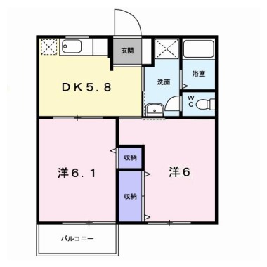 アフロディーテ 102の間取り図