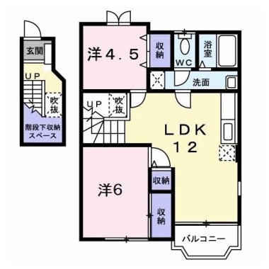Miki Houseシャルマン 201の間取り図