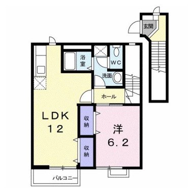 オーブリー鳴門 A 202の間取り図