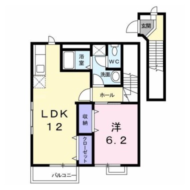 オーブリー鳴門 A 205の間取り図