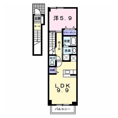 フラン ブリッサ A 202の間取り図