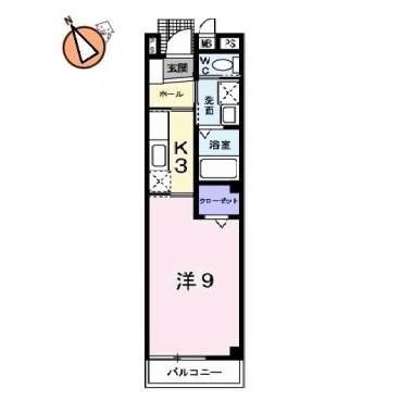 ウェル メゾン 103の間取り図