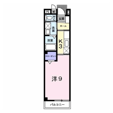 ウェル メゾン 105の間取り図