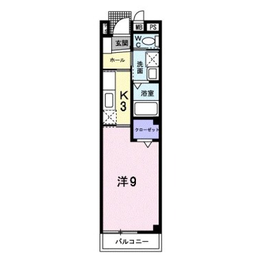 ウェル メゾン 201の間取り図