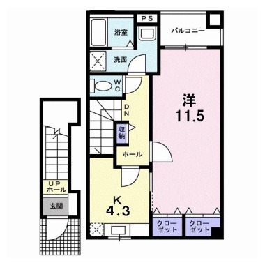 プレアベニューC 202の間取り図