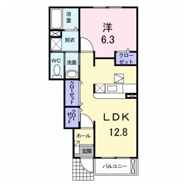 アンジェリカ B 102の間取り図