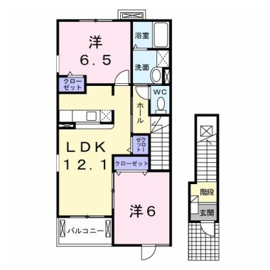 アンジェリカ B 201の間取り図
