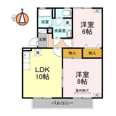 サンブルック佐古I 103の間取り図