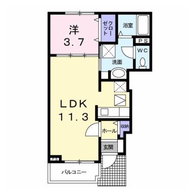 プリマベーラ A 102の間取り図