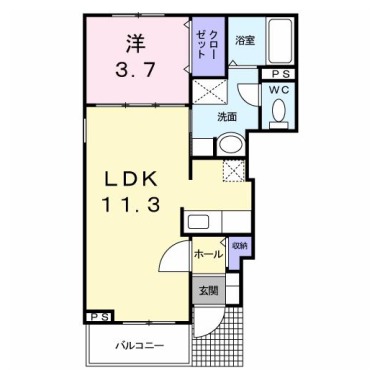 ボア・ソルテ D 101の間取り図