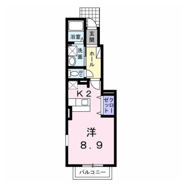 サンパティーク 102の間取り図