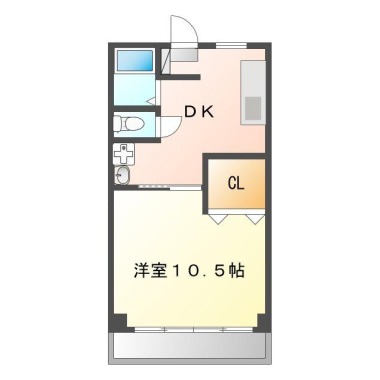 昭和町 マンション 1DK 202の間取り図