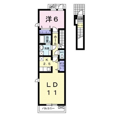 メゾン・コモド C 203の間取り図