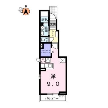 ランプリール 102の間取り図