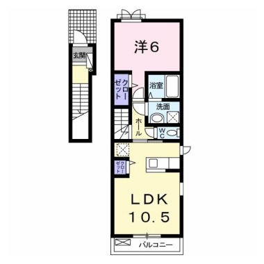 ランプリール 201の間取り図