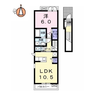 ランプリール 202の間取り図