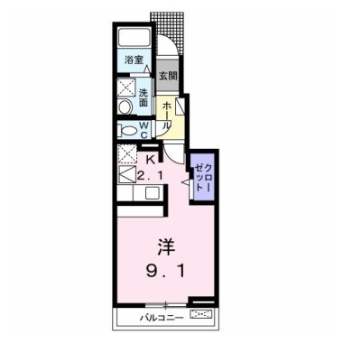 バレンシア パレス 102の間取り図