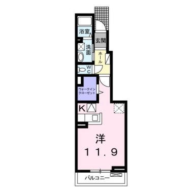 カーサ・ドマーニ II 105の間取り図