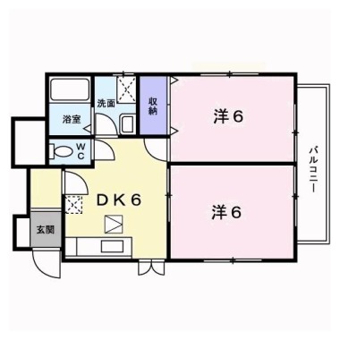 サンクレストール21 102の間取り図