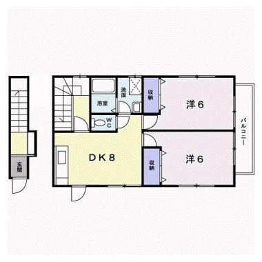 サンクレストール21 202の間取り図