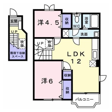 モン・ルポ A 201の間取り図