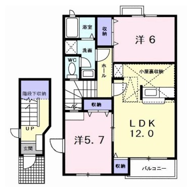 シルエット プリンセスA 201の間取り図