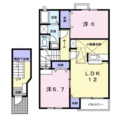 シルエット プリンセスA 202の間取り図