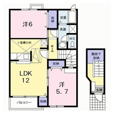 シルエット プリンセスA 203の間取り図