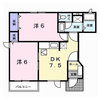 フィールドビーチ5 102の間取り図