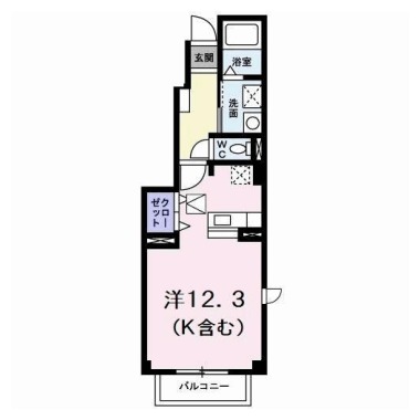 ラ・ヴェール 101の間取り図