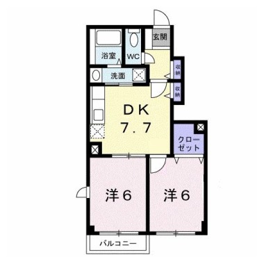 サザン・ヴィアーレA 103の間取り図